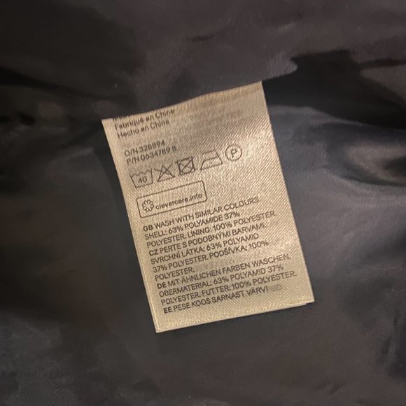 H&M | Mens Nylon-blend Navy Bomber Jacket | XL - Picture 6 of 8